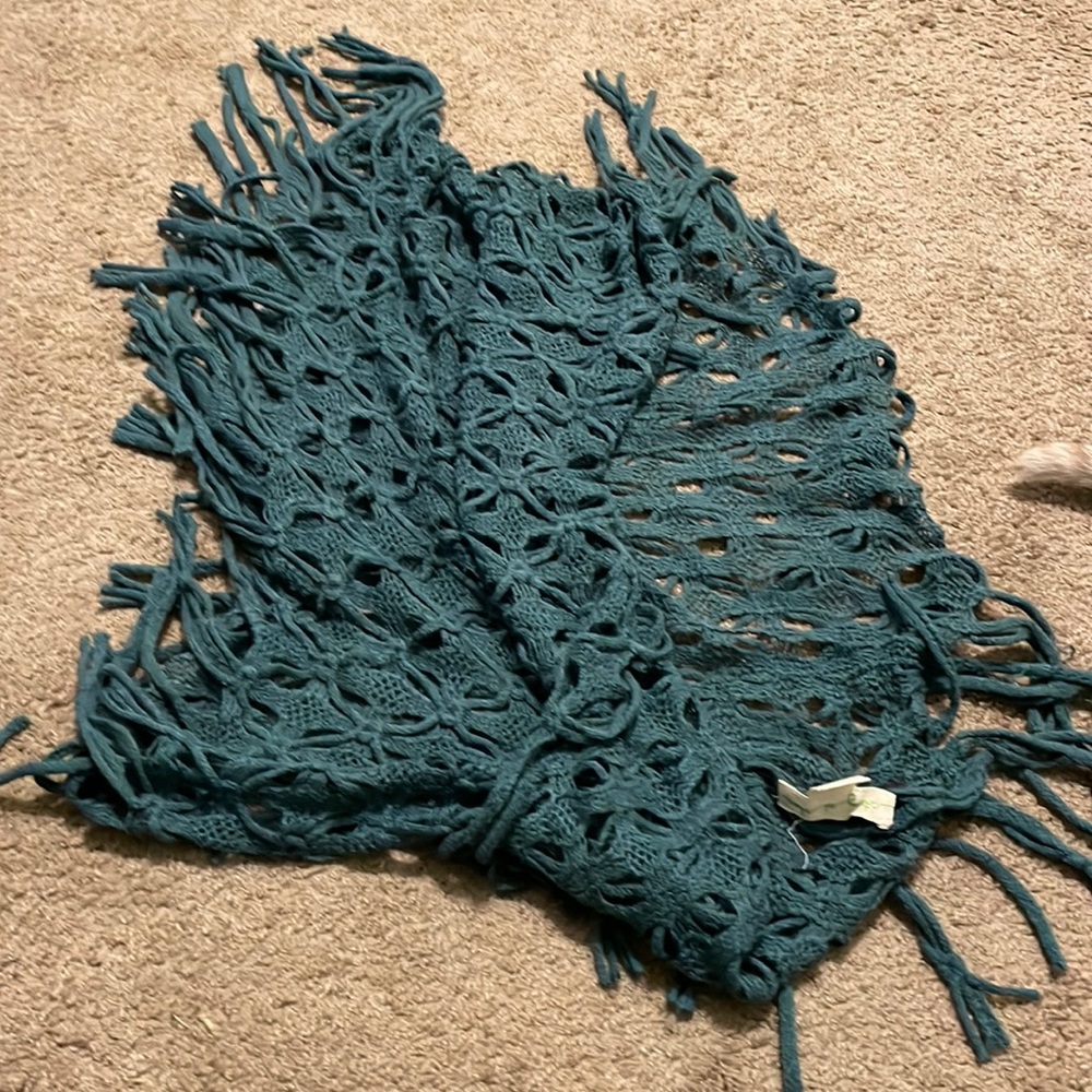 Teal women’s infinity scarf